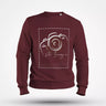 Lebonshirt® Créez Votre Propre Pull Personnalisé Avec Photo Imprimée Sweatshirt Premium Bio Unisexe Bordeau