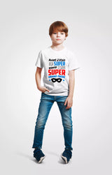 Lebonshirt® T-shirt Premium Enfant 100% Coton Bio - Avant J'étais Déjà Super, Bientôt Je Serai Super Grand Frère - L270422S18 - Mk