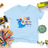 Lebonshirt® T-shirt Premium Enfant 100% Coton Bio - Big Brother Saurus, Grand-frère Dinosaure - L270422S19 - Bleu