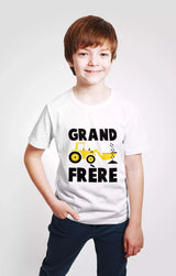 Lebonshirt® T-shirt Premium Enfant 100% Coton Bio - Grand Frère, Cadeau Nouveau Grand Frère - L270422S21