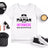 Lebonshirt® T-shirt Premium Femme 100% Coton Bio - Je Suis Une Maman Et Une Infirmière, Rien Ne m'Effraye - L220422S19 - Blanc