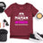 Lebonshirt® T-shirt Premium Femme 100% Coton Bio - Je Suis Une Maman Et Une Infirmière, Rien Ne m'Effraye - L220422S19 - Bordeaux