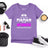 Lebonshirt® T-shirt Premium Femme 100% Coton Bio - Je Suis Une Maman Et Une Infirmière, Rien Ne m'Effraye - L220422S19 - Lavande