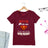 Lebonshirt® T-shirt Premium Femme Coton Bio - Je Suis Maman, Et Vous, Quel Est Votre Super Pouvoir, Cadeau Super Maman - L060522S21 - Bordeaux