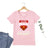 Lebonshirt® T-shirt Premium Femme Coton Bio - Je Suis Maman, Et Vous, Quel Est Votre Super Pouvoir, Cadeau Super Maman - L060522S21 - Rose