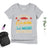Lebonshirt® T-shirt Premium Femme Coton Bio - Je Suis Une Super Maman Qui Déchire - L050522S12 - Gris