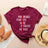 Lebonshirt® T-shirt Premium Femme Coton Bio - Maman, Formidable Parfait Aimée Patiente Géniale - L060522S26 Bordeaux