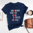 Lebonshirt® T-shirt Premium Femme Coton Bio - Maman, Formidable Parfait Aimée Patiente Géniale - L060522S26 Marine