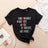 Lebonshirt® T-shirt Premium Femme Coton Bio - Maman, Formidable Parfait Aimée Patiente Géniale - L060522S26 Noir