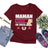 Lebonshirt® T-shirt Premium Femme En Coton Bio - Maman En 2023 - Cadeau Femme Enceinte & Jeune Maman - L220422S18 - Bordeaux