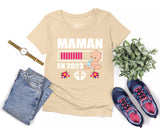 Lebonshirt® T-shirt Premium Femme En Coton Bio - Maman En 2023 - Cadeau Femme Enceinte & Jeune Maman - L220422S18 - Naturel