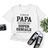 Lebonshirt® T-shirt Premium Homme 100% Coton Bio - Je Suis Un Papa Fier d'Une Fille Super Géniale, Elle m'a Acheté Ce T-shirt - L270422S22 - Blanc