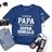 Lebonshirt® T-shirt Premium Homme 100% Coton Bio - Je Suis Un Papa Fier d'Une Fille Super Géniale, Elle m'a Acheté Ce T-shirt - L270422S22 - Indigo