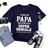 Lebonshirt® T-shirt Premium Homme 100% Coton Bio - Je Suis Un Papa Fier d'Une Fille Super Géniale, Elle m'a Acheté Ce T-shirt - L270422S22 - Marine
