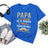 Lebonshirt® T-shirt Premium Homme 100% Coton Bio - Papa, On A Essayé De Te Trouver Le Meilleur Cadeau Possible Mais Tu Nous As Déjà - Bleu