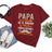 Lebonshirt® T-shirt Premium Homme 100% Coton Bio - Papa, On A Essayé De Te Trouver Le Meilleur Cadeau Possible Mais Tu Nous As Déjà - Bordeaux
