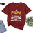 Lebonshirt® T-shirt Premium Homme Coton Bio - Ce Papa Génial Apparteint À, Cadeau Perrsonnalisé Pour Papa Fête Des Pères - L090522S25 - Bordeaux
