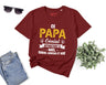 Lebonshirt® T-shirt Premium Homme Coton Bio - Ce Papa Génial Apparteint À, Cadeau Perrsonnalisé Pour Papa Fête Des Pères - L090522S25 - Bordeaux