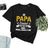 Lebonshirt® T-shirt Premium Homme Coton Bio - Ce Papa Génial Apparteint À, Cadeau Perrsonnalisé Pour Papa Fête Des Pères - L090522S25 - Noir