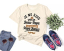 Lebonshirt® T-shirt Premium Homme Coton Bio - Je Ne Suis Pas Un Beau Papa, Je Suis Un Papa Bonus - Cadeau Humour Pour Beau Papa - L290422S14 - Naturel