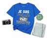 Lebonshirt® T-shirt Premium Homme Coton Bio - Je Suis Retraité - Mon Boulot Est De Conduire Un Camping Car - L270423S25 - Bleu