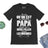 Lebonshirt® T-shirt Premium Homme Coton Bio - On Est Le Meilleur Papa Quand On A Deux Filles Comme Les Miennes - L010122S02 Noir