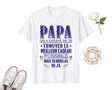 Lebonshirt® T-shirt Premium Homme Coton Bio - Papa, On A Essayé De Te Trouver Le Meilleur Cadeau Possible, Mais Tu Nous As Déjà - L010122S01 Blanc