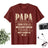 Lebonshirt® T-shirt Premium Homme Coton Bio - Papa, On A Essayé De Te Trouver Le Meilleur Cadeau Possible, Mais Tu Nous As Déjà - L010122S01 Bordeaux