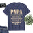 Lebonshirt® T-shirt Premium Homme Coton Bio - Papa, On A Essayé De Te Trouver Le Meilleur Cadeau Possible, Mais Tu Nous As Déjà - L010122S01 Indigo