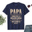 Lebonshirt® T-shirt Premium Homme Coton Bio - Papa, On A Essayé De Te Trouver Le Meilleur Cadeau Possible, Mais Tu Nous As Déjà - L010122S01 Marine