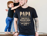 Lebonshirt® T-shirt Premium Homme Coton Bio - Papa, On A Essayé De Te Trouver Le Meilleur Cadeau Possible, Mais Tu Nous As Déjà - L010122S01