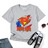 Lebonshirt® T-shirt Premium Homme Coton Bio - Super Papa, Drapeau France, Cadeau Idéal Pour Papa Héro - L100522S27 - Gris