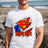 Lebonshirt® T-shirt Premium Homme Coton Bio - Super Papa, Drapeau France, Cadeau Idéal Pour Papa Héro - L100522S27 Mq2
