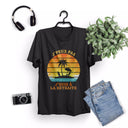 Lebonshirt® T-shirt Urban Oversize Homme Coton Bio - J'peux Pas J'suis À La Retraite - Cadeau Retraite Humour, Retraité 2023 - L270423S24 - Noir